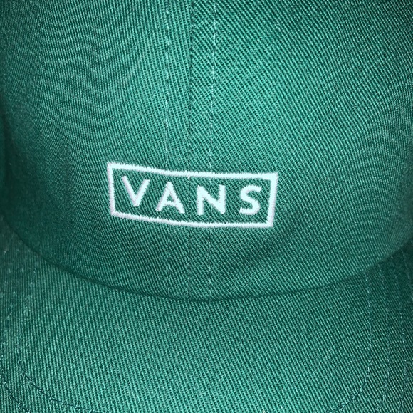NEW Vans Dark Green Baseball Cap Hat Curved Bill - Picture 2 of 6